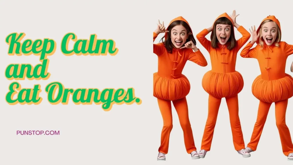 Orange Caption Puns
