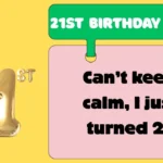 21st Birthday Puns