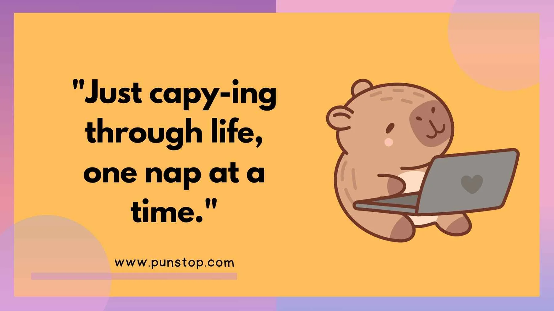Capybara Puns