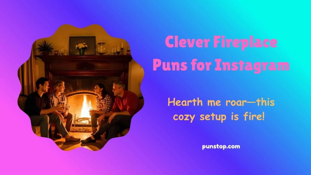 Clever Fireplace Puns for Instagram