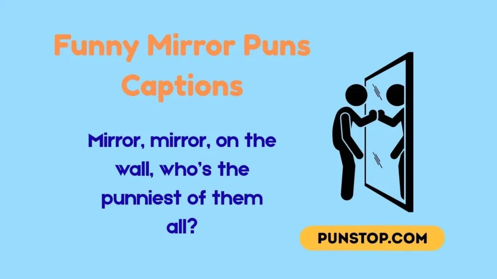 Funny Mirror Puns Captions