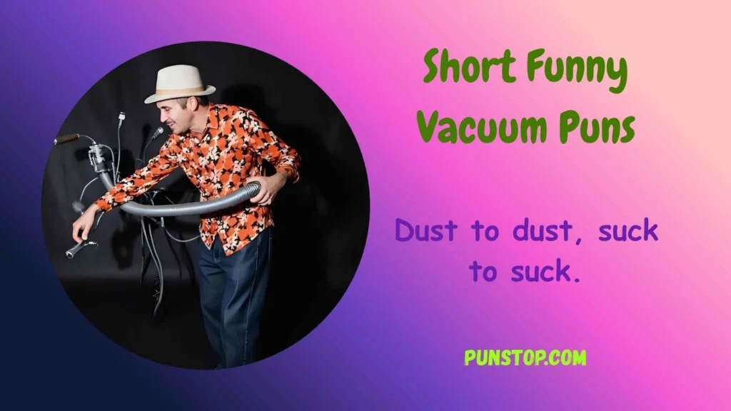Short Funny Vacuum Puns