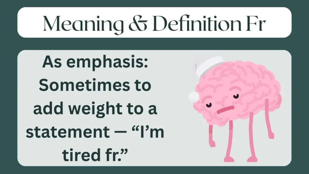 Meaning & Definition Fr