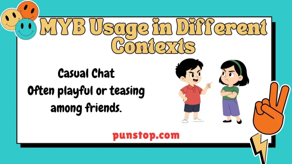 MYB Usage in Different Contexts