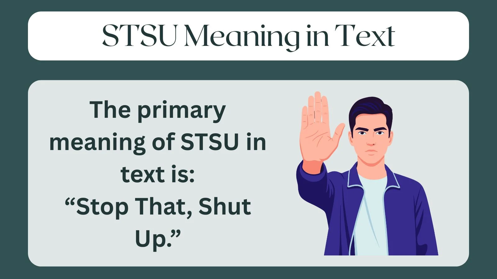 STSU Meaning in Text